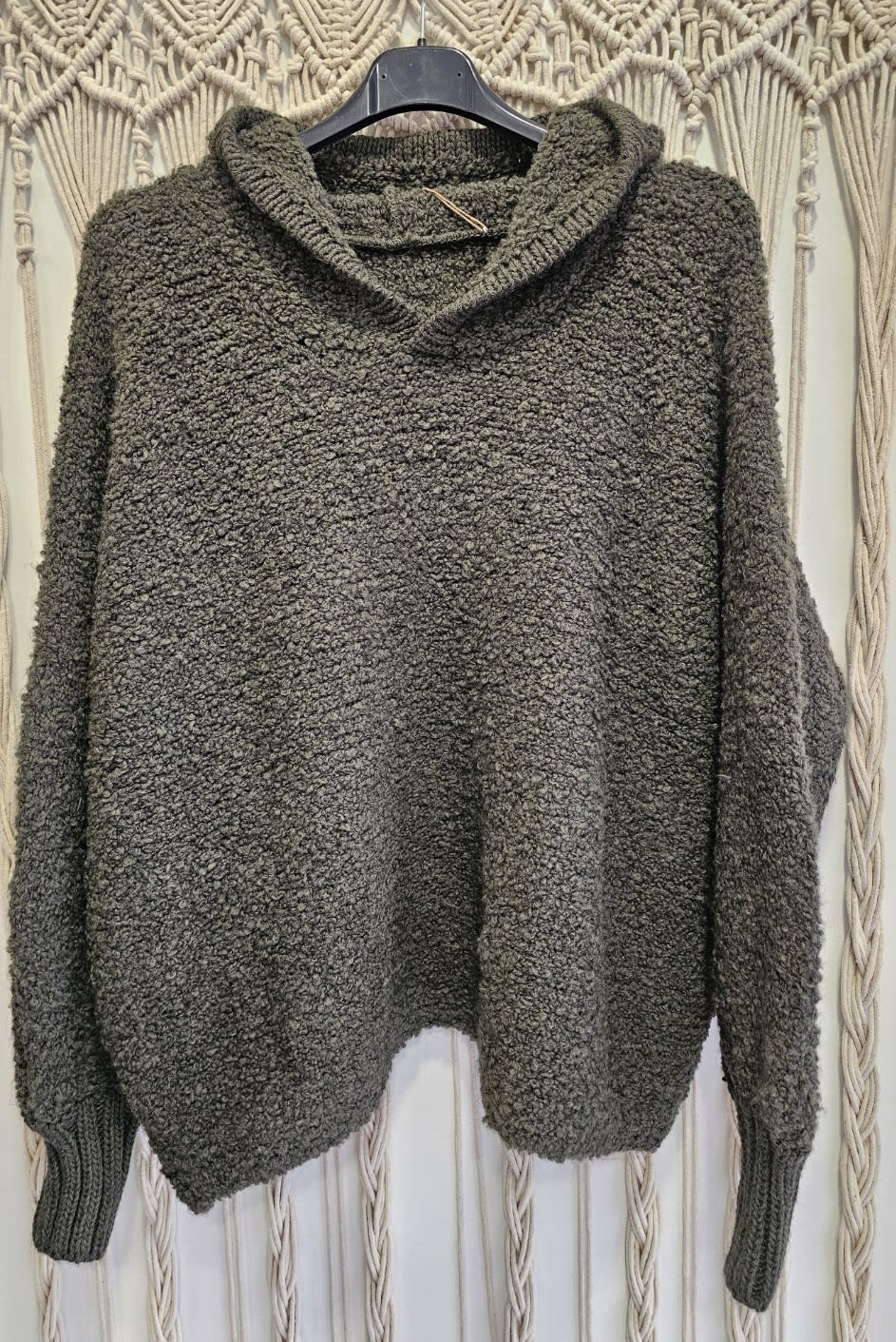 Pull maille bouclette