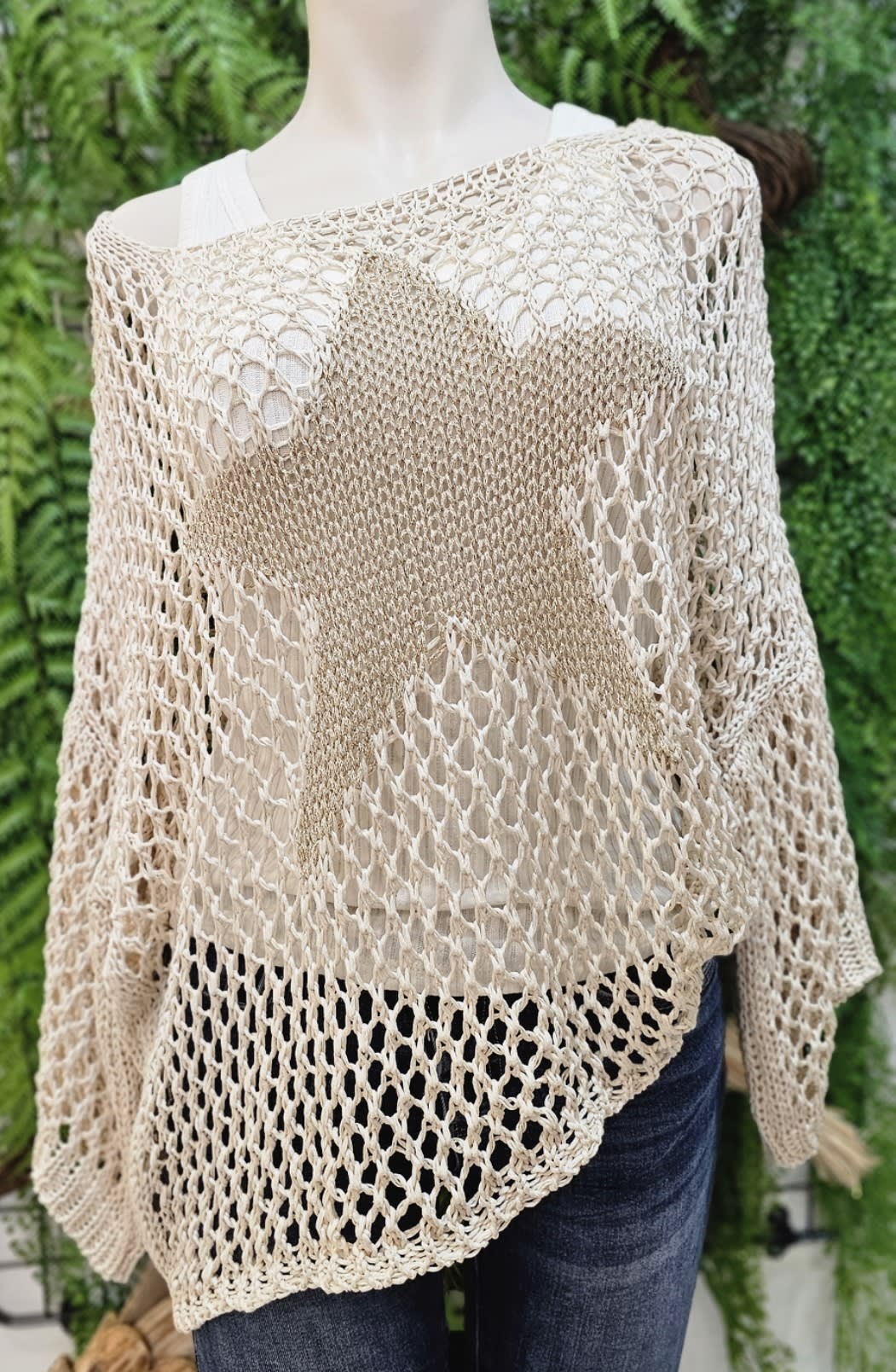 Pull maille ajourée