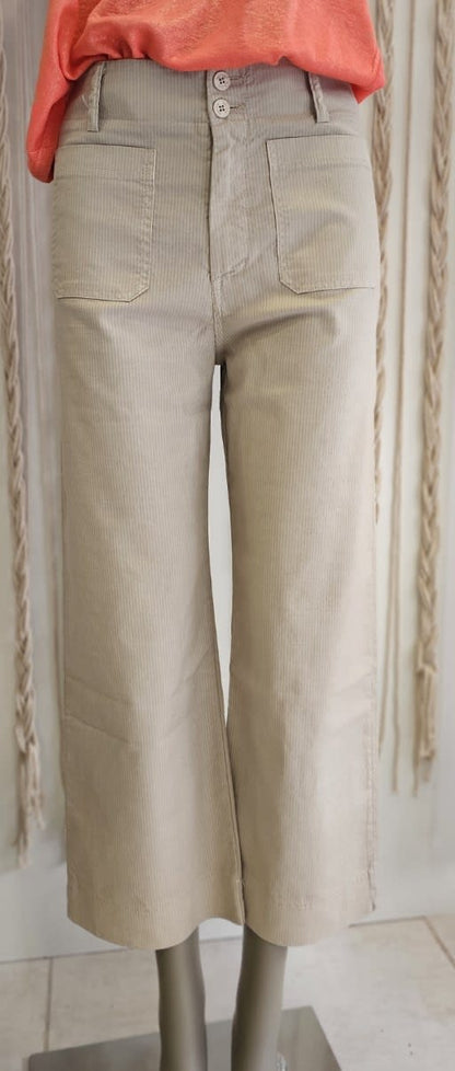 Pantalon 7/8 Fine Stripped