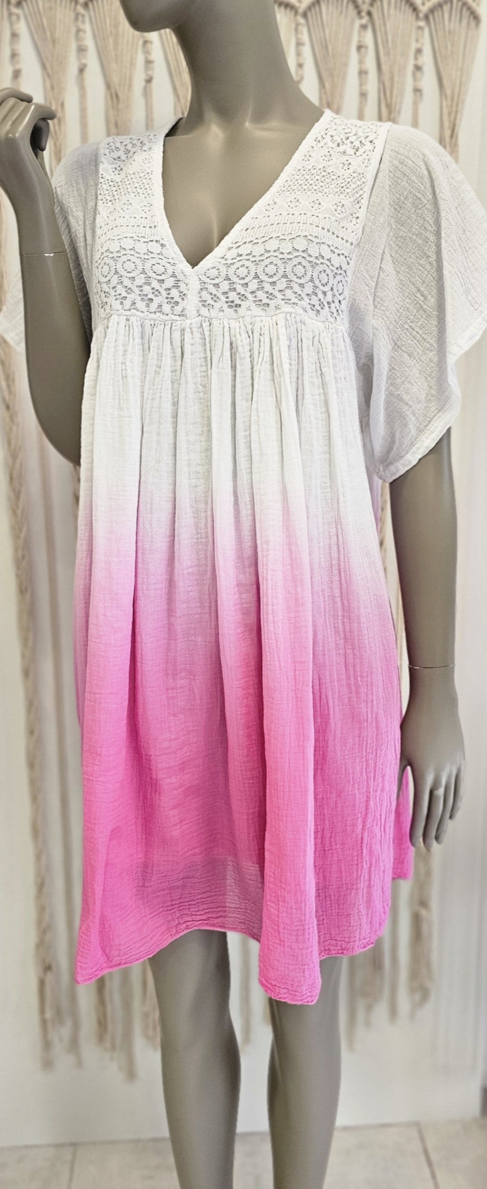 Robe Voile De Coton Tie & Dye